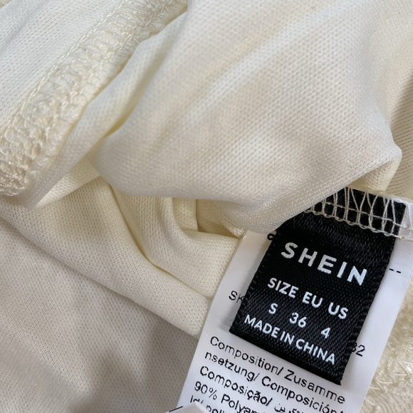 SHEIN Lace Off-Shoulder Crop Top NWOT - Picture 6 of 7